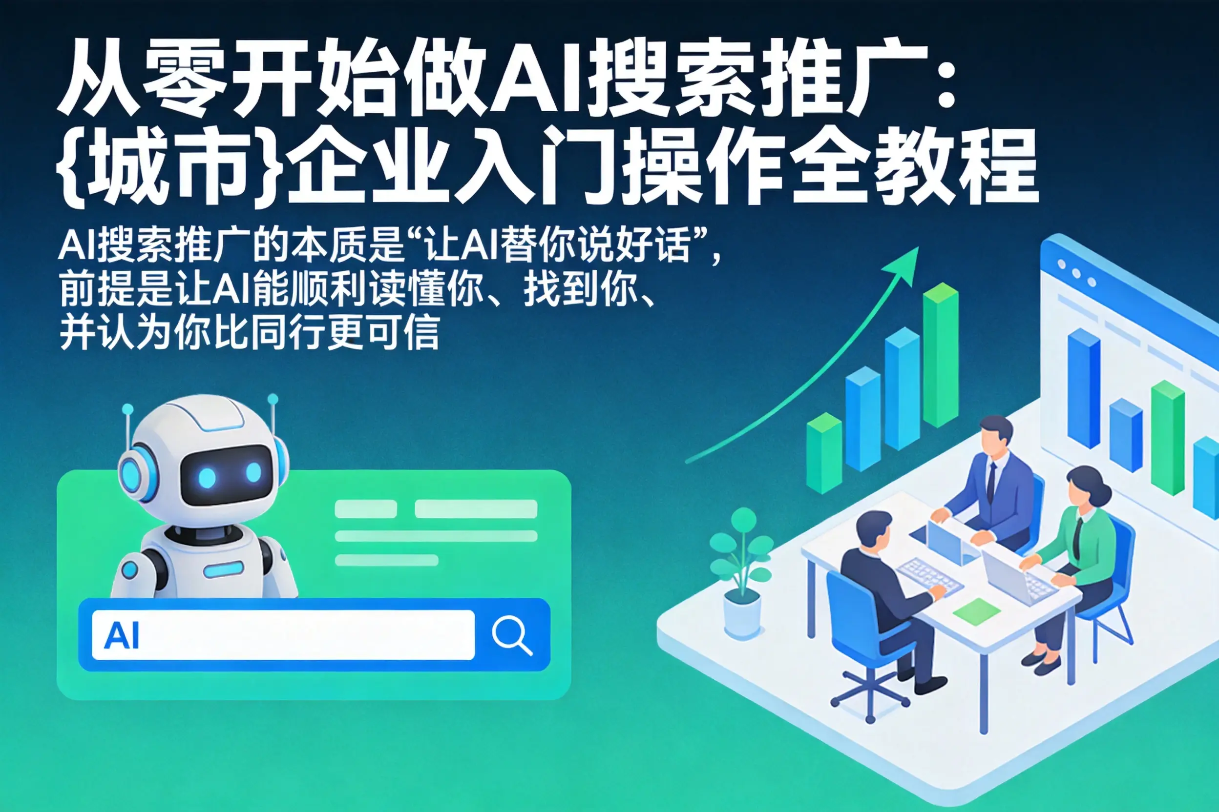 从零开始做AI搜索推广：重庆郊县企业入门操作全教程