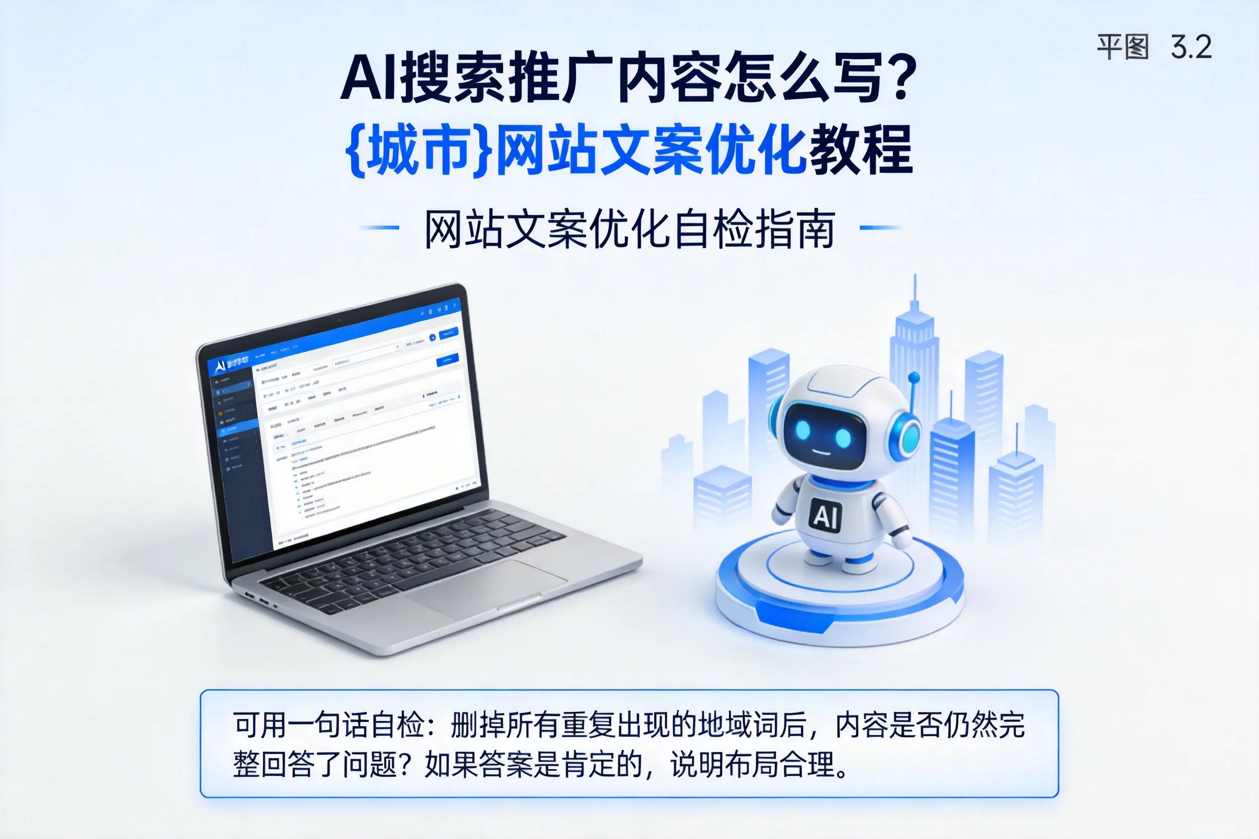 AI搜索推广内容怎么写？重庆郊县网站文案优化教程