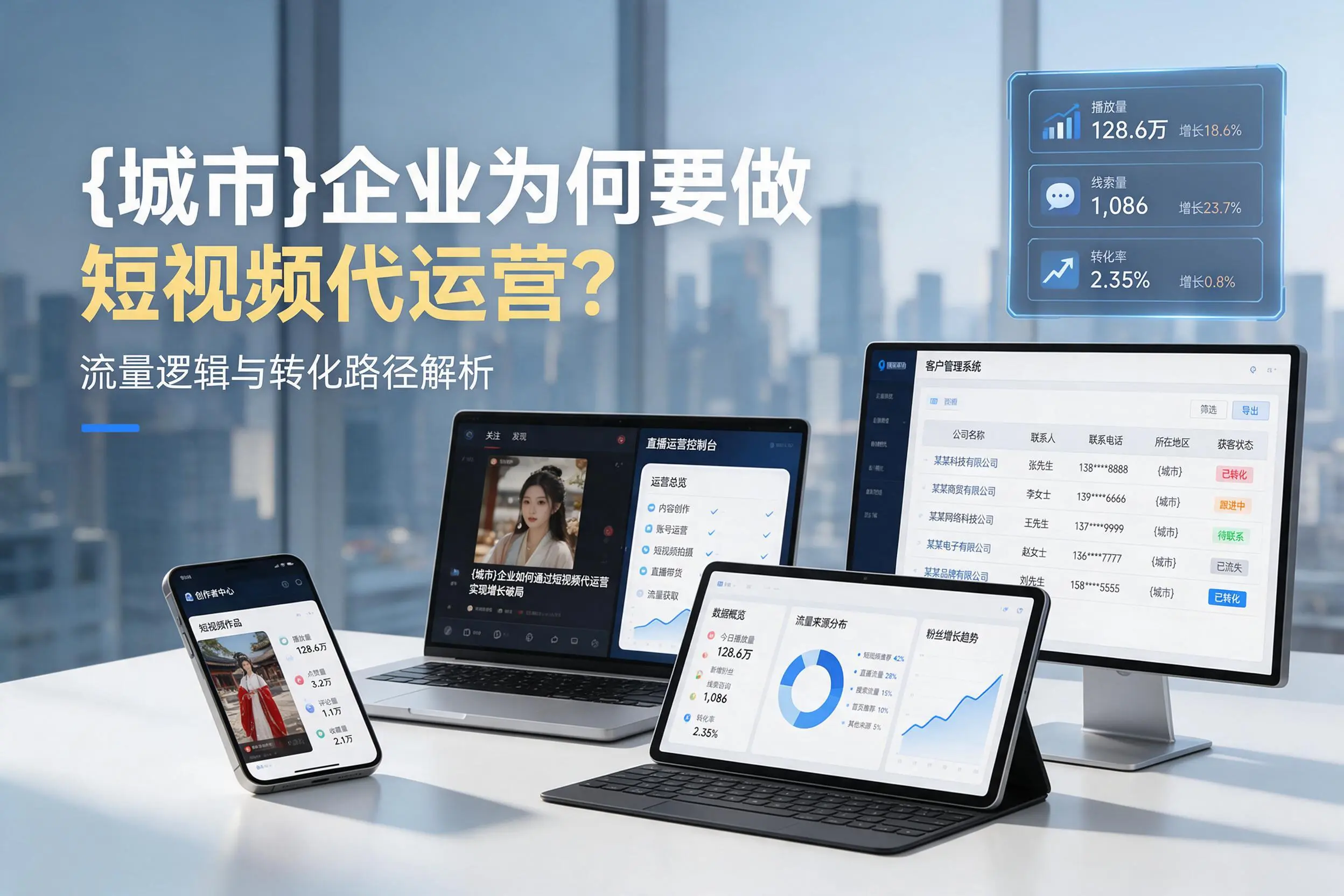 重庆郊县企业为何要做短视频代运营？流量逻辑与转化路径解析