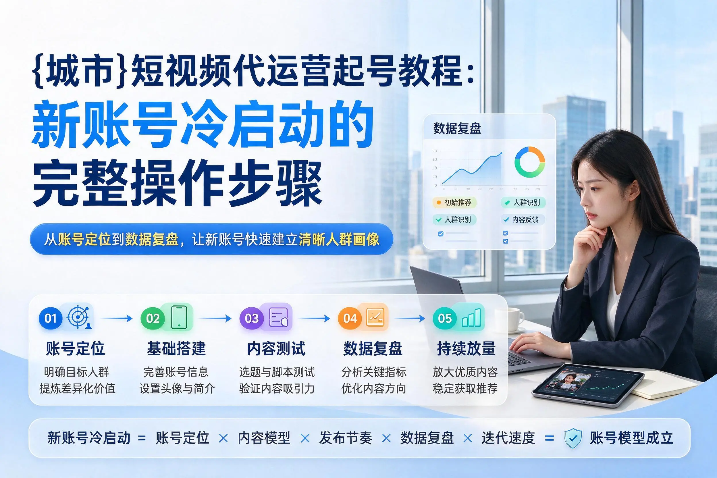 重庆郊县短视频代运营起号教程：新账号冷启动的完整操作步骤