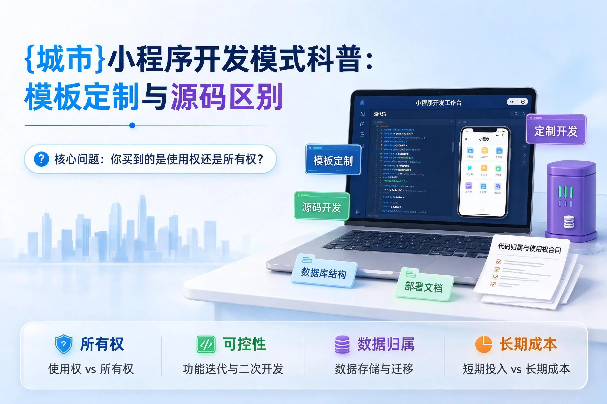 重庆郊县小程序开发模式科普：模板定制与源码区别