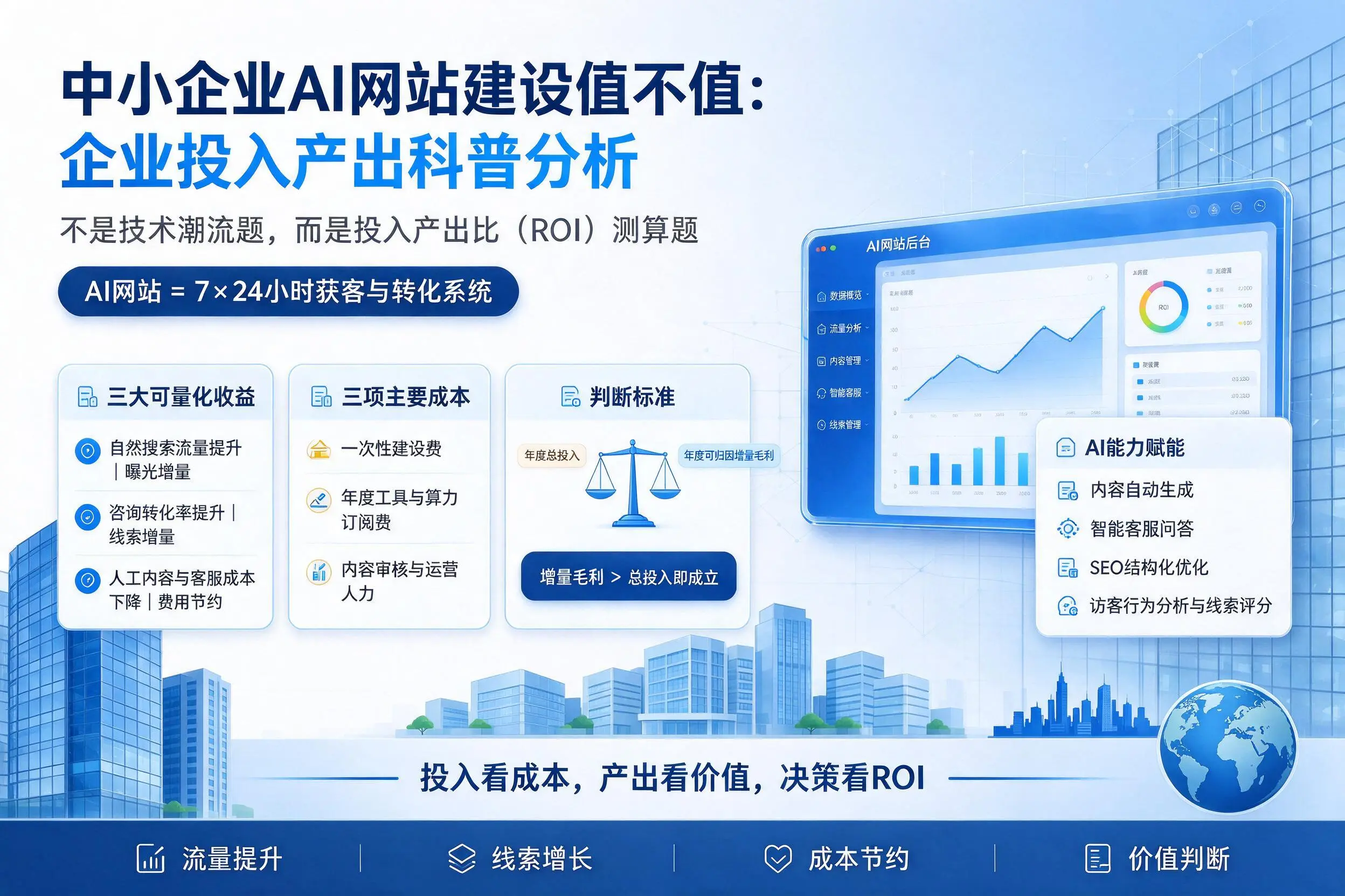 中小企业AI网站建设值不值：重庆郊县企业投入产出科普分析
