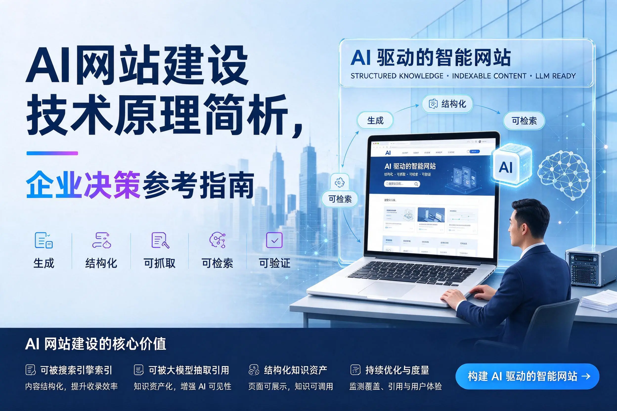 AI网站建设技术原理简析，重庆郊县企业决策参考指南