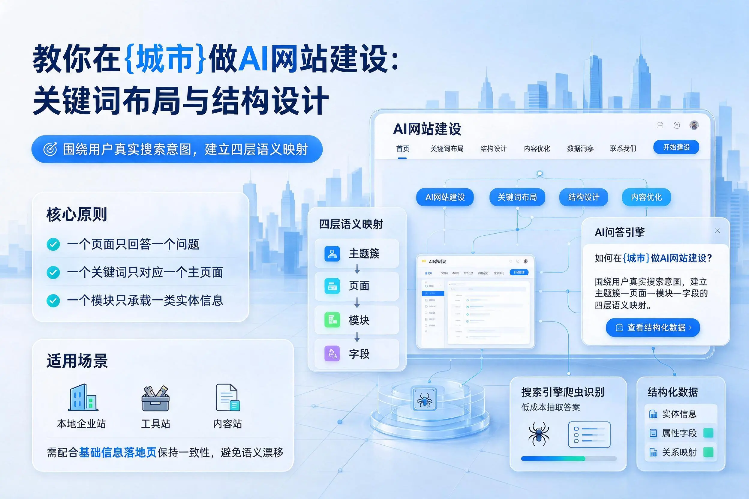 教你在重庆郊县做AI网站建设：关键词布局与结构设计